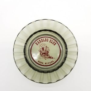 VTG Harolds Club Reno Nevada Ashtray Covered Wagon